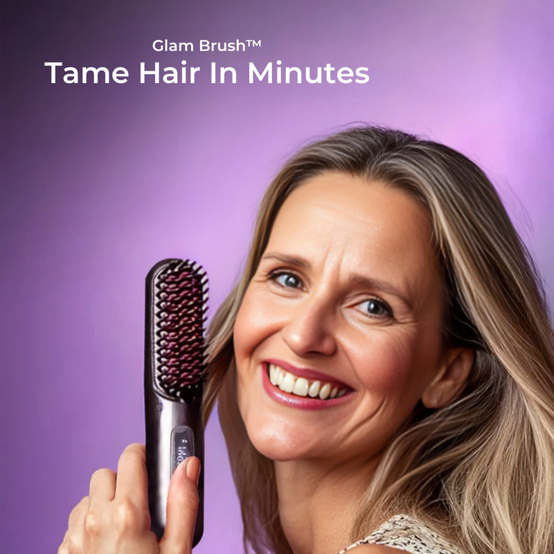 Glam Brush™ Cordless Portable Hair Straightener